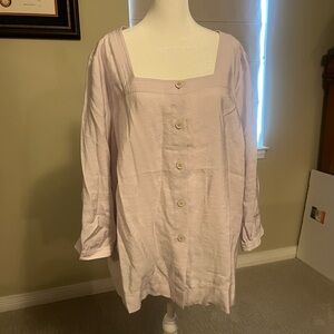 J. Jill Soft Pink Button-Up Shirt